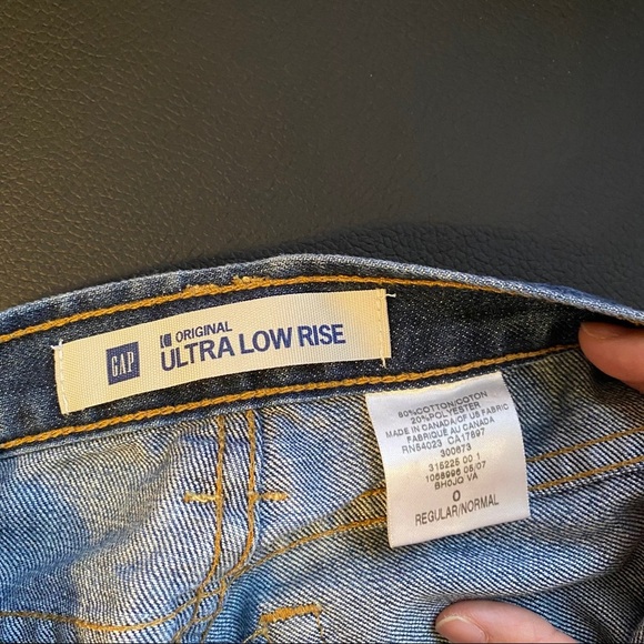 GAP Ultra Low Rise Jeans Size 0 - Picture 6 of 7